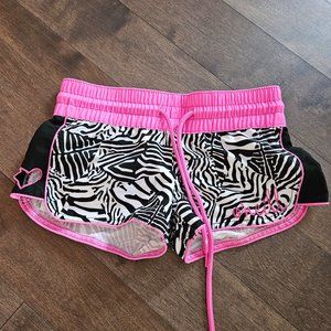 Hot pink and zebra Oneill short